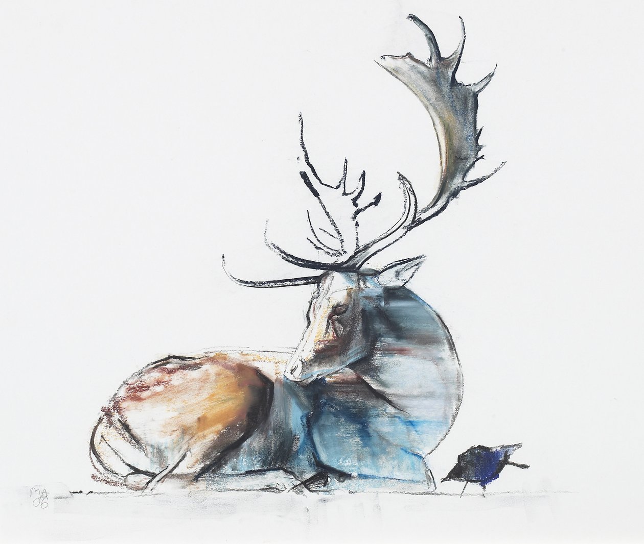 Cervo e uccello, 2006 da Mark Adlington