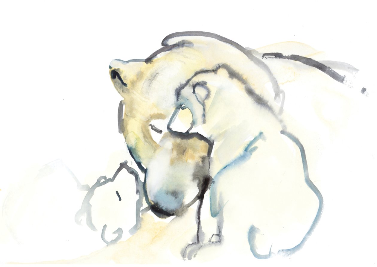 Madre e gemelli, 2015 da Mark Adlington