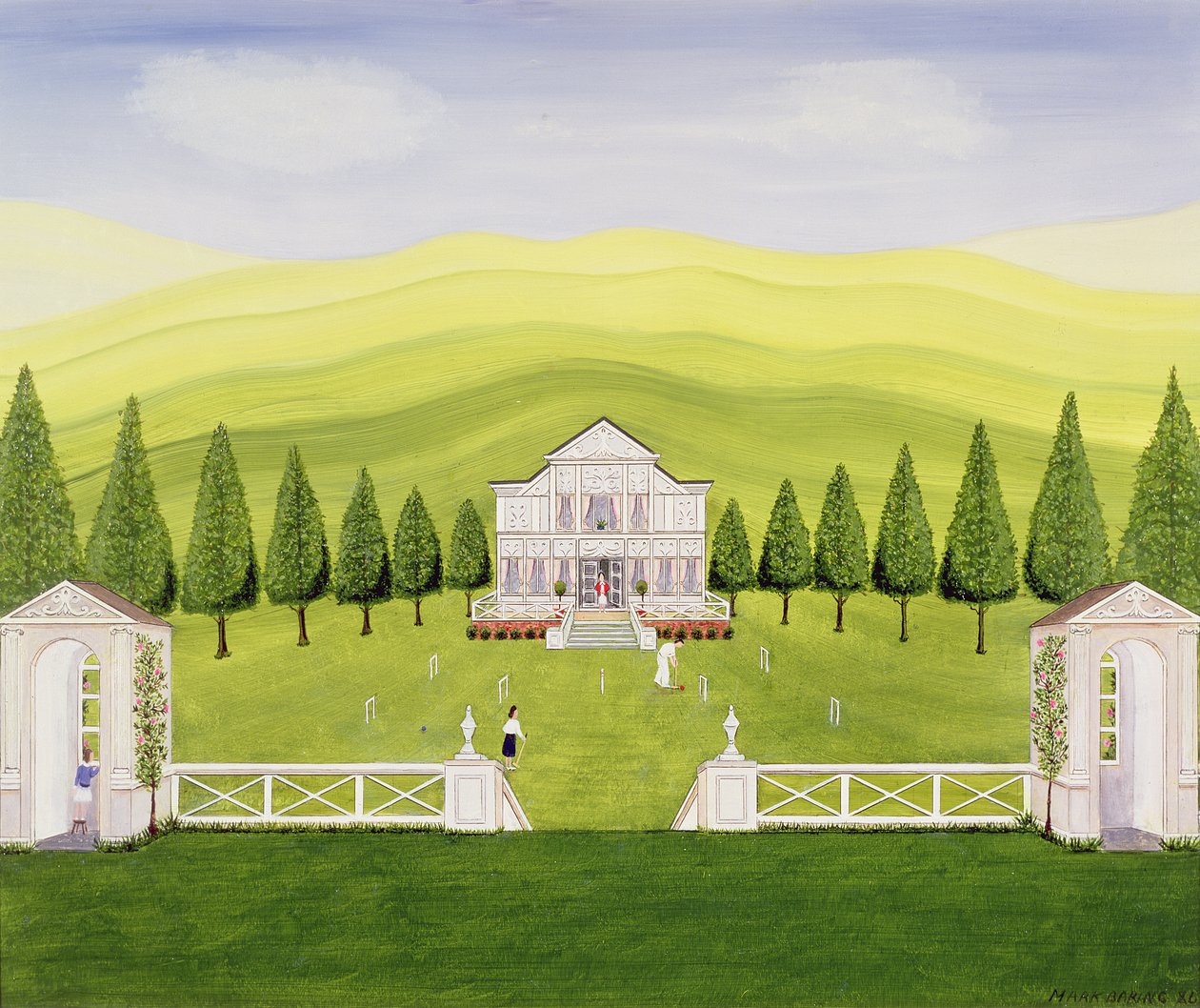 Il prato per il croquet da Mark Baring