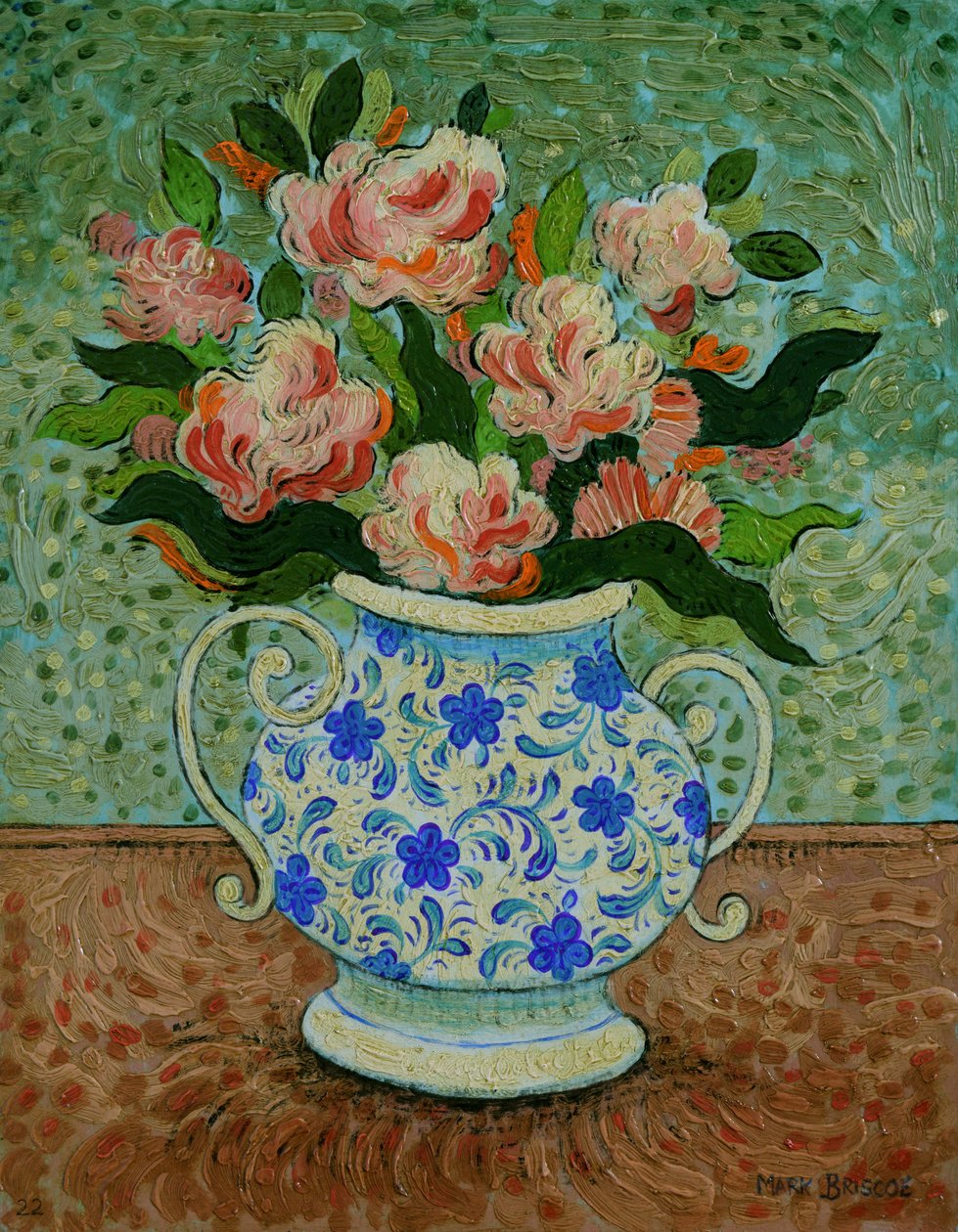 Ammasso felice, 2022 (olio su pannello) da Mark Briscoe