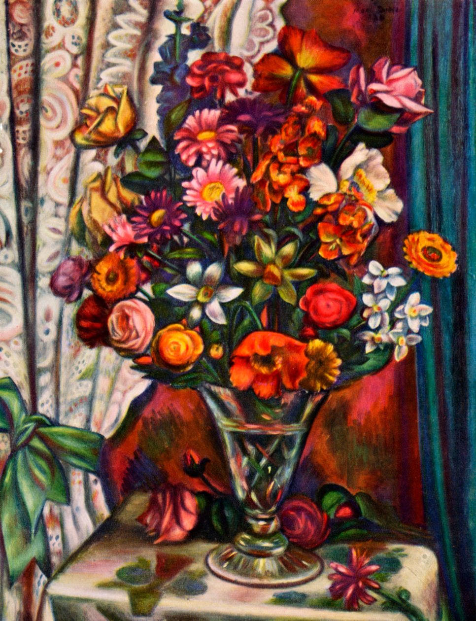 Natura morta di fiori in un vaso d