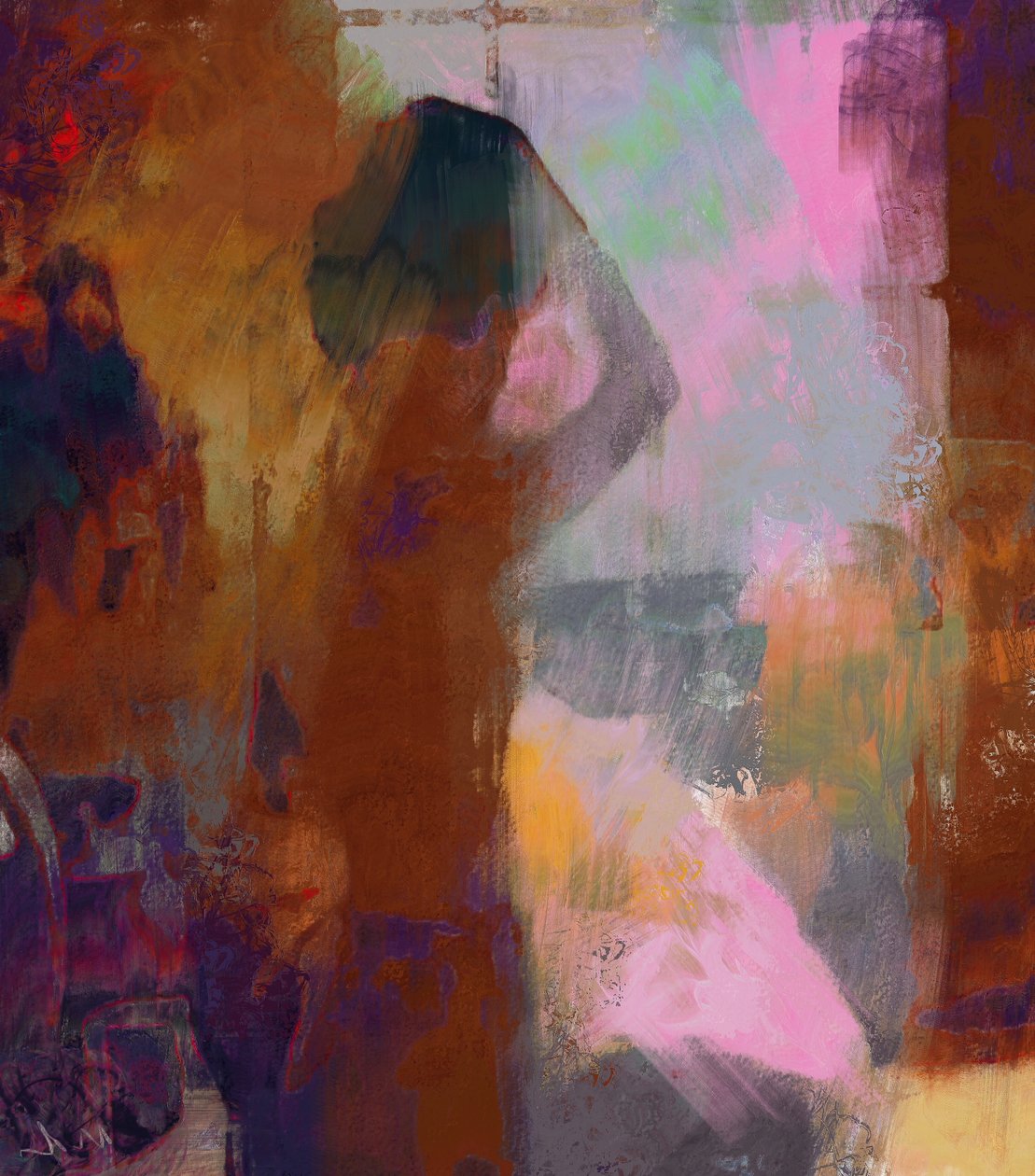 Ragazza alla finestra (tecnica mista) da Mark Gordon