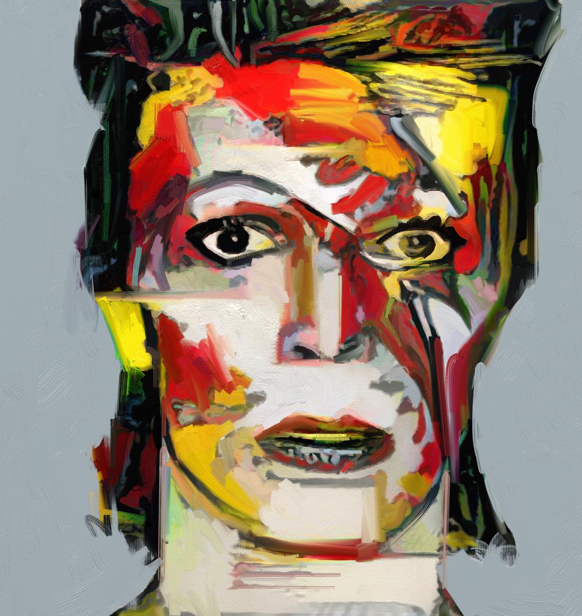 Picasso reimmaginato - David Bowie 2 (pittura) da Mark Gordon