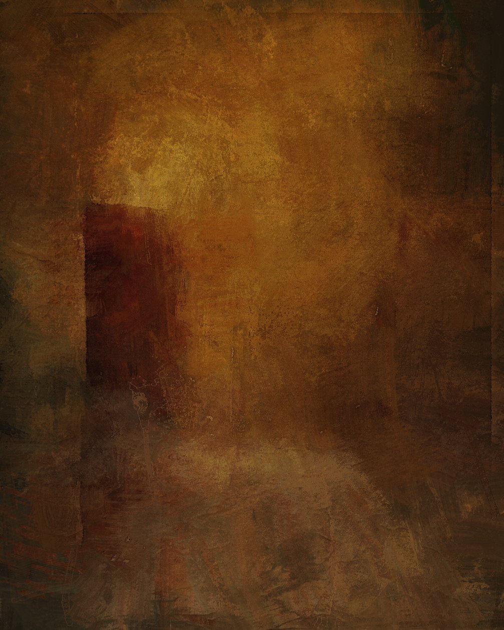stanza vuota, castello di Elvaston (tecnica mista) da Mark Gordon