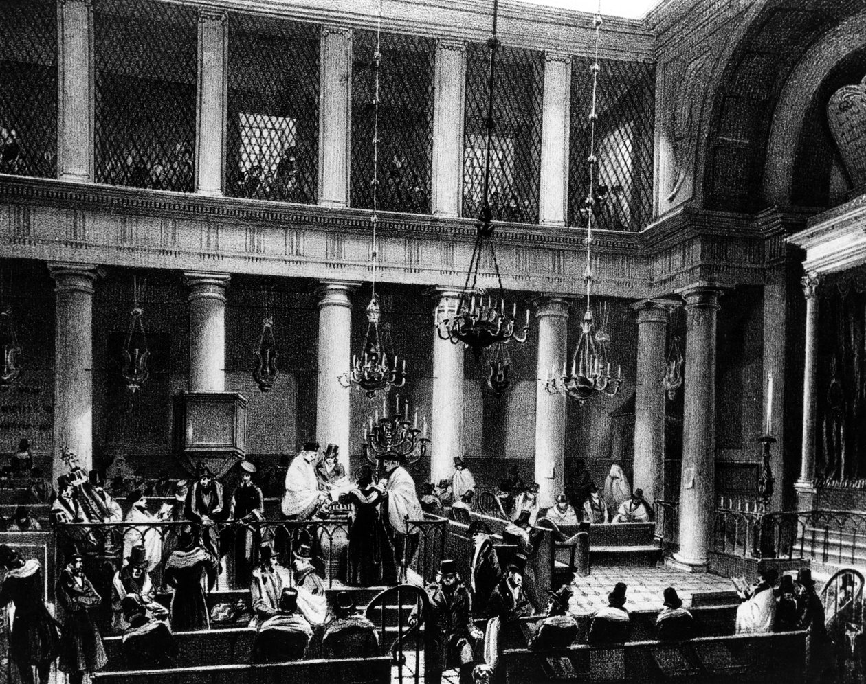 La sinagoga di Parigi da Marquis de Villeneuve
