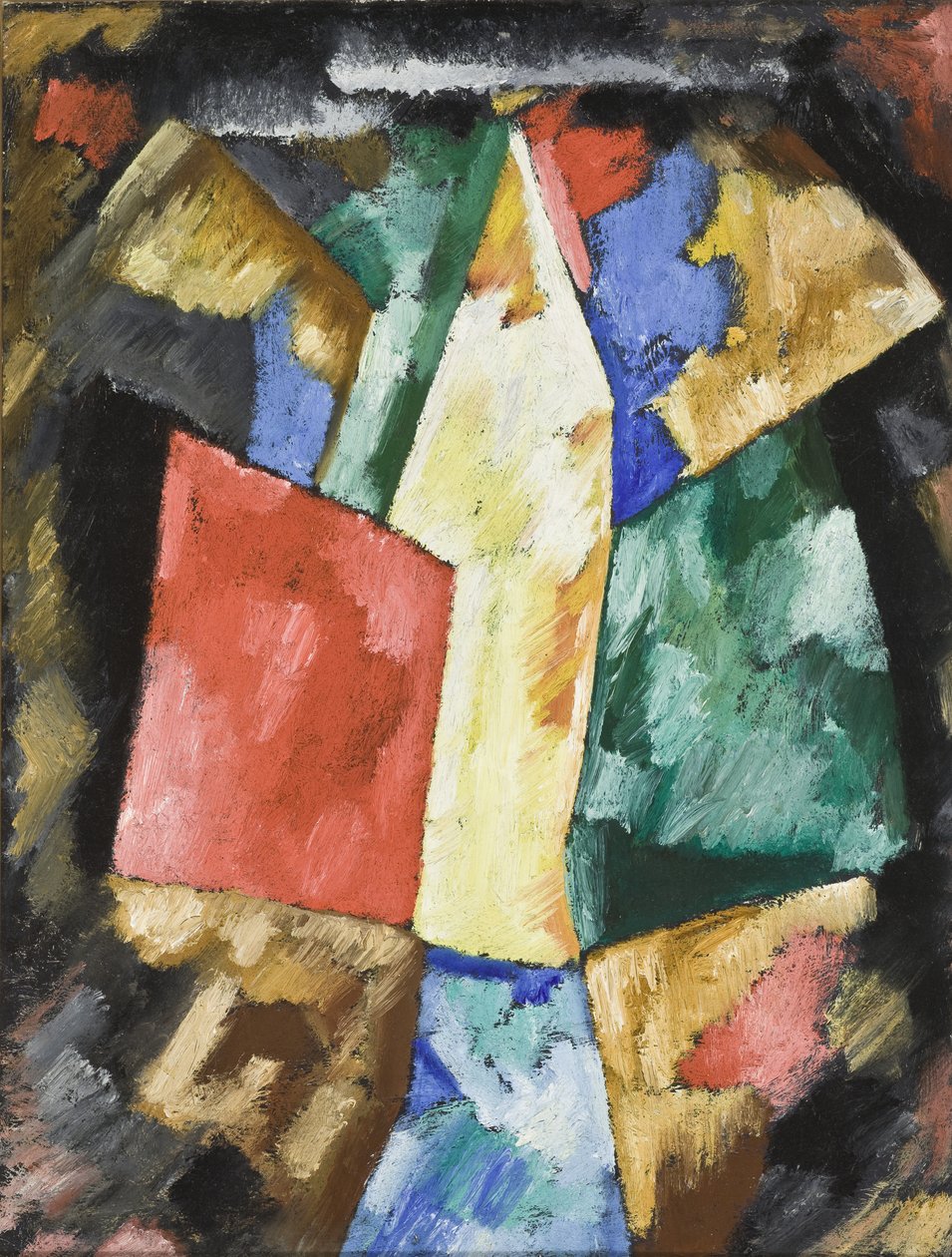 Abstraktion: Blau, Gelb und Grün da Marsden Hartley
