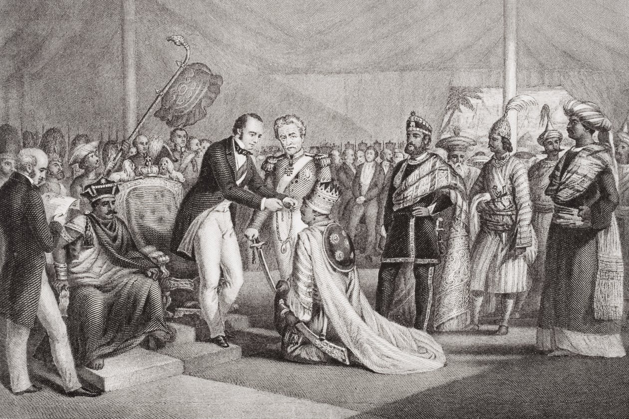 Grande Durbar a Cawnpore dopo la Soppressione della Rivolta dei Sepoy, 1858, da 