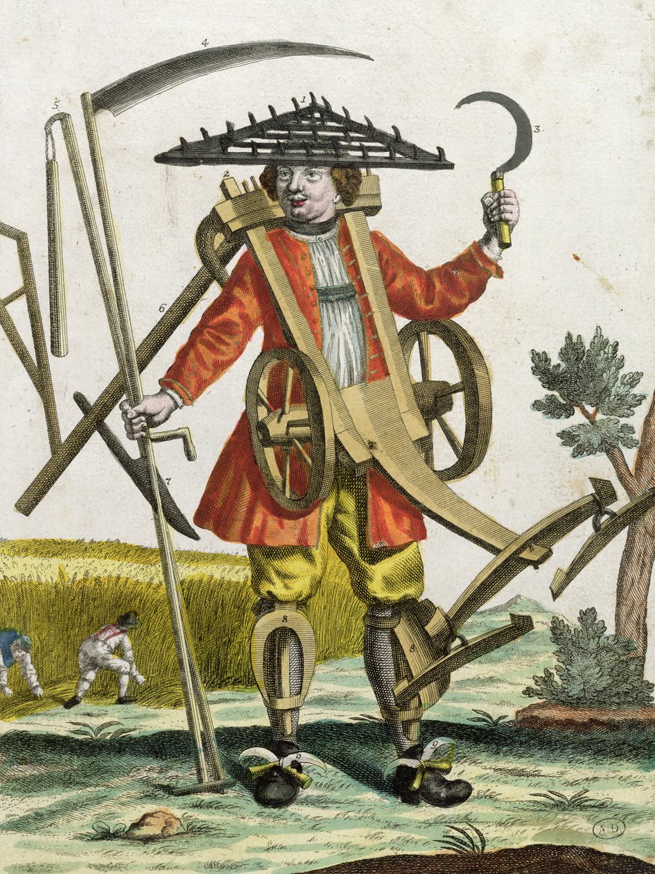 Un contadino, 1735 da Martin Engelbrecht