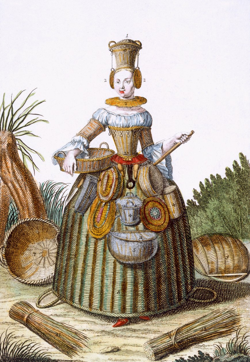 Il costume del cestaiolo da Martin Engelbrecht