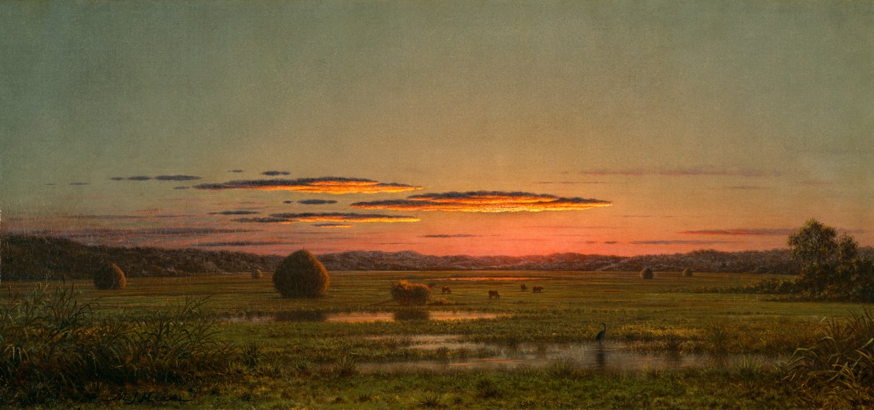 Tramonto da Martin Johnson Heade