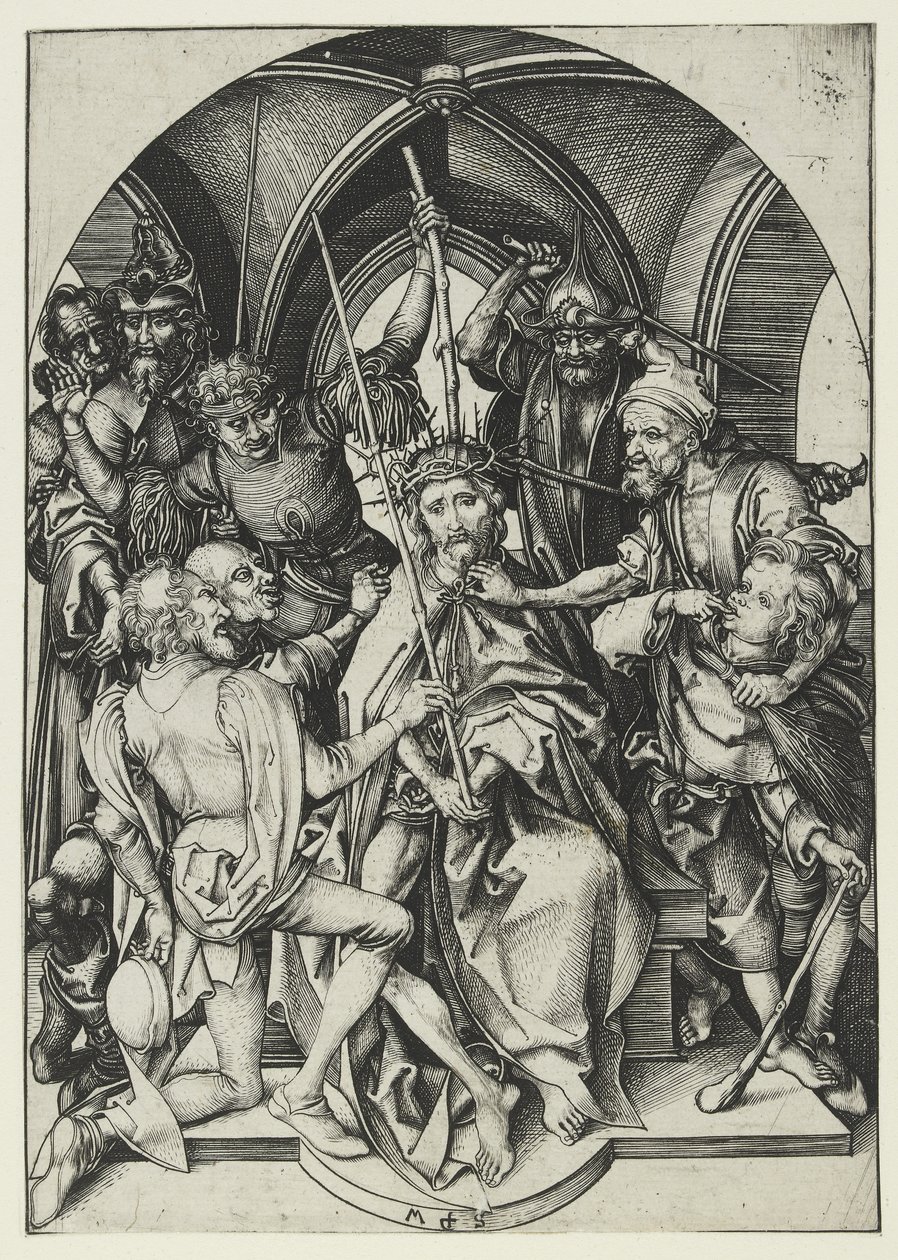Cristo coronato di spine da Martin Schongauer
