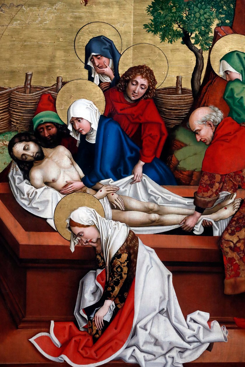Gesù è posto nel sepolcro da Martin Schongauer