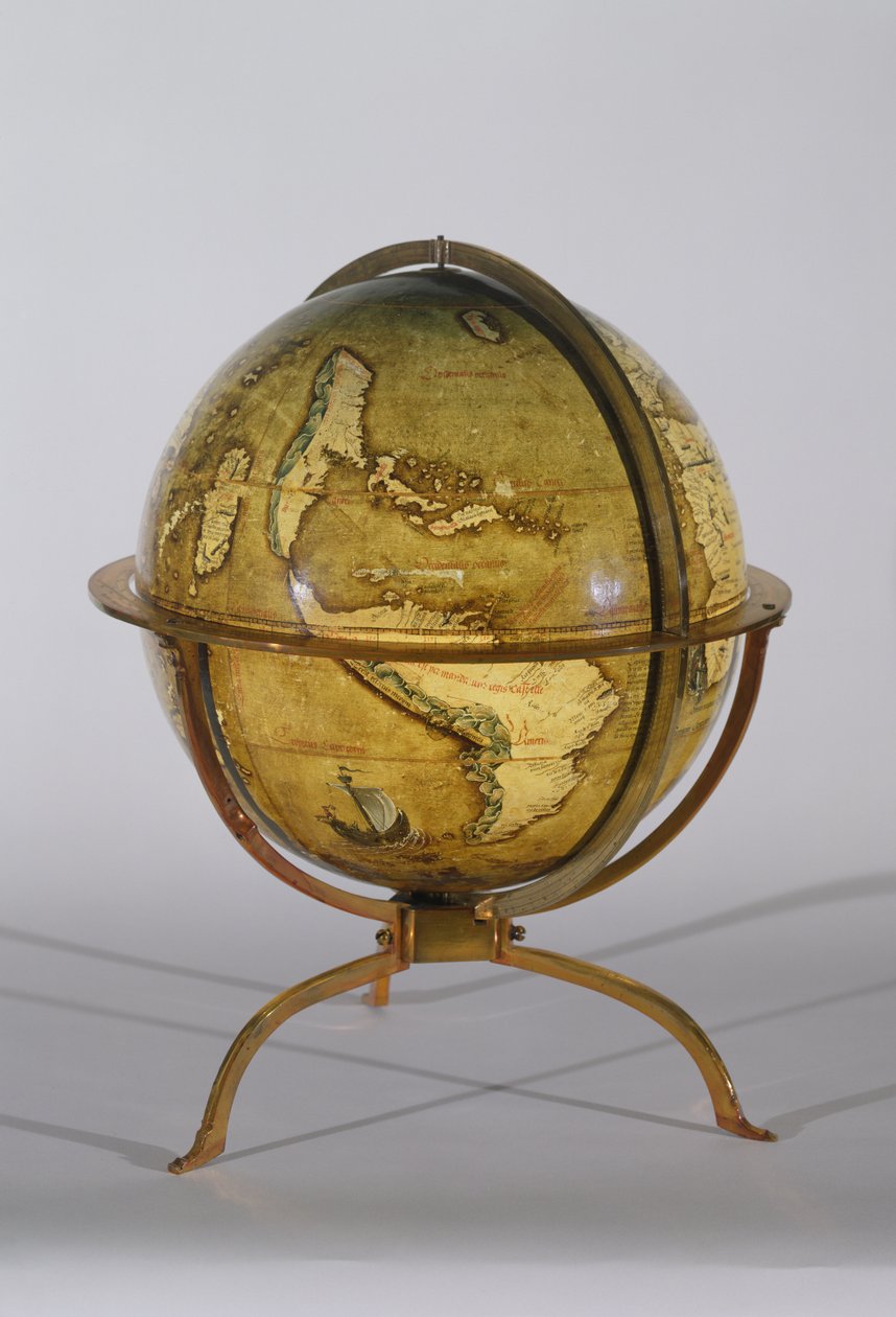 Globo terrestre, uno di una coppia conosciuta come i globi 