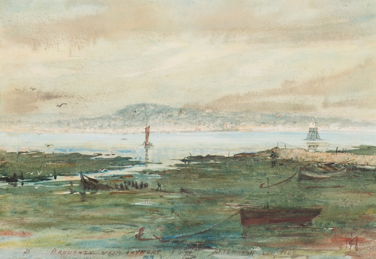 Bassa marea pomeridiana: Broughty da Tayport da Martin  Anderson