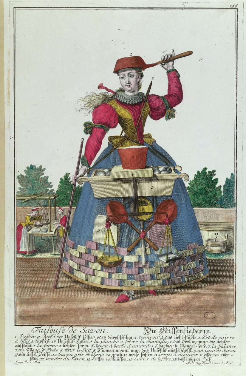 Il fabbricante di sapone, c.1735 da Martin Engelbrecht