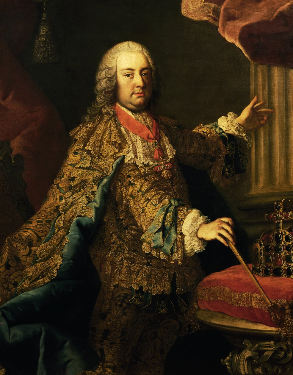 Ritratto di Francesco I, Sacro Romano Imperatore da Martin II Mytens or Meytens