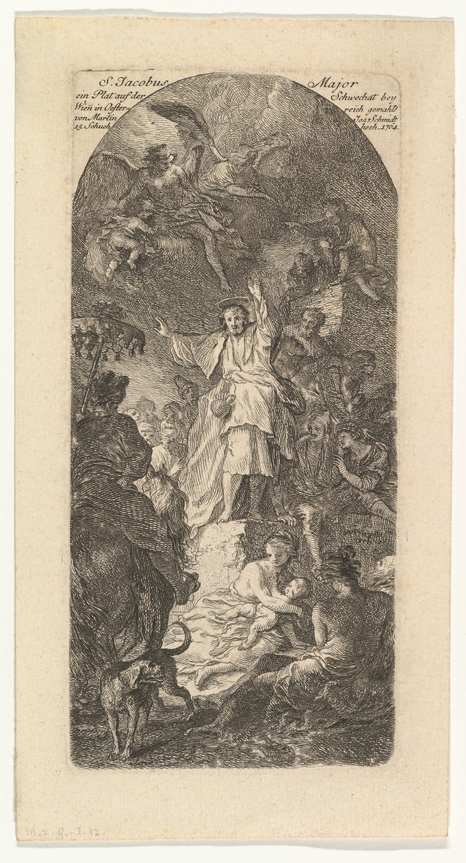 San Giacomo il Maggiore che predica, ca. 1764 da Martin Johann Schmidt