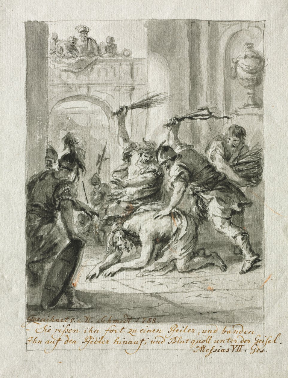 La flagellazione da Martin Johann Schmidt