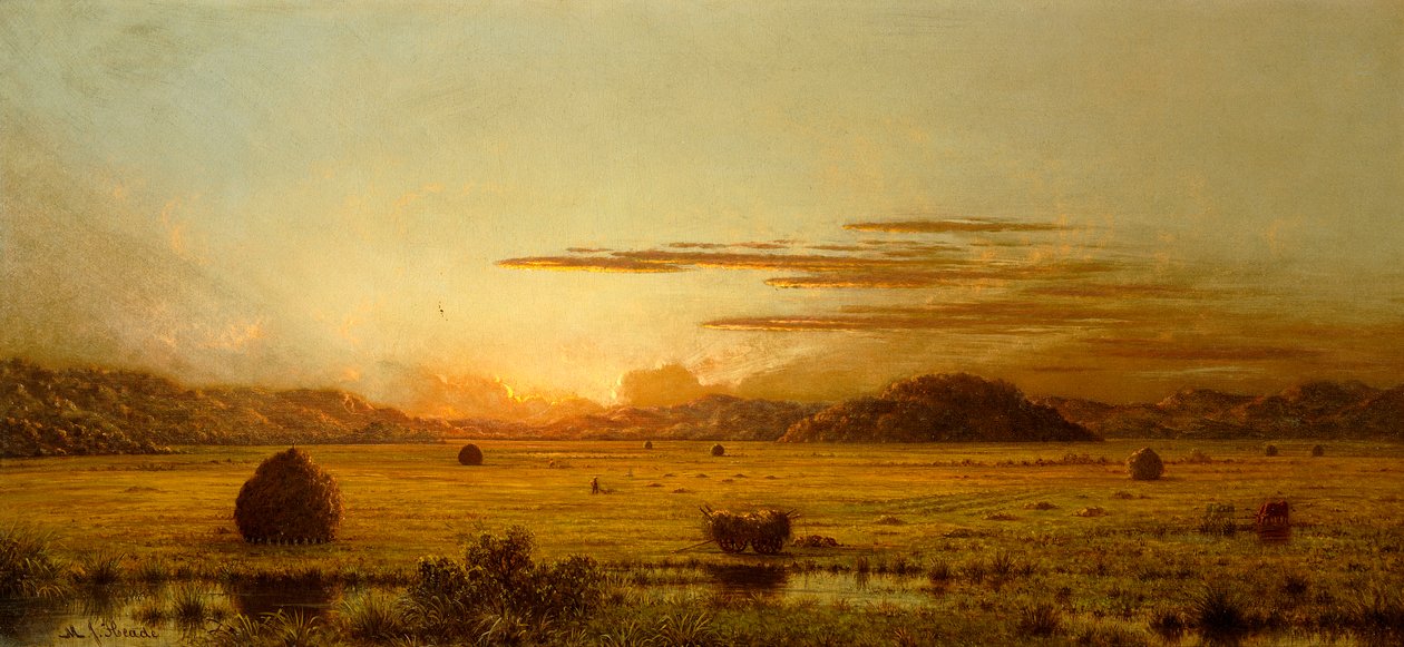 Alba, prati di Hoboken, c.1875-1885 da Martin Johnson Heade