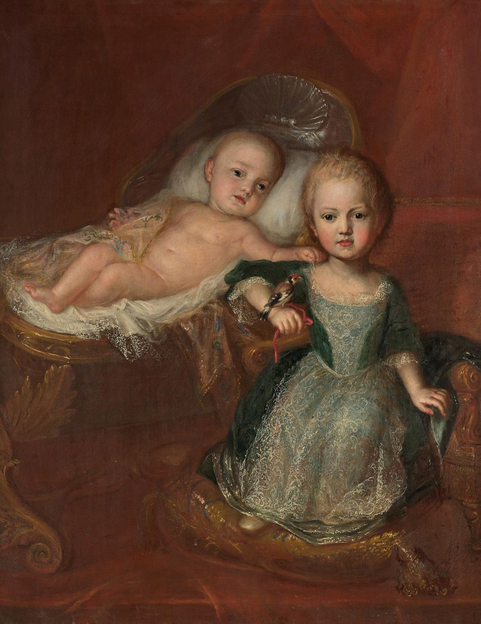 Tedesco: il principe Johann Theodor, figlio di Max Emanuel, con uno dei suoi fratelli Johann Theodor di Baviera e suo fratello da Martin Maingaud