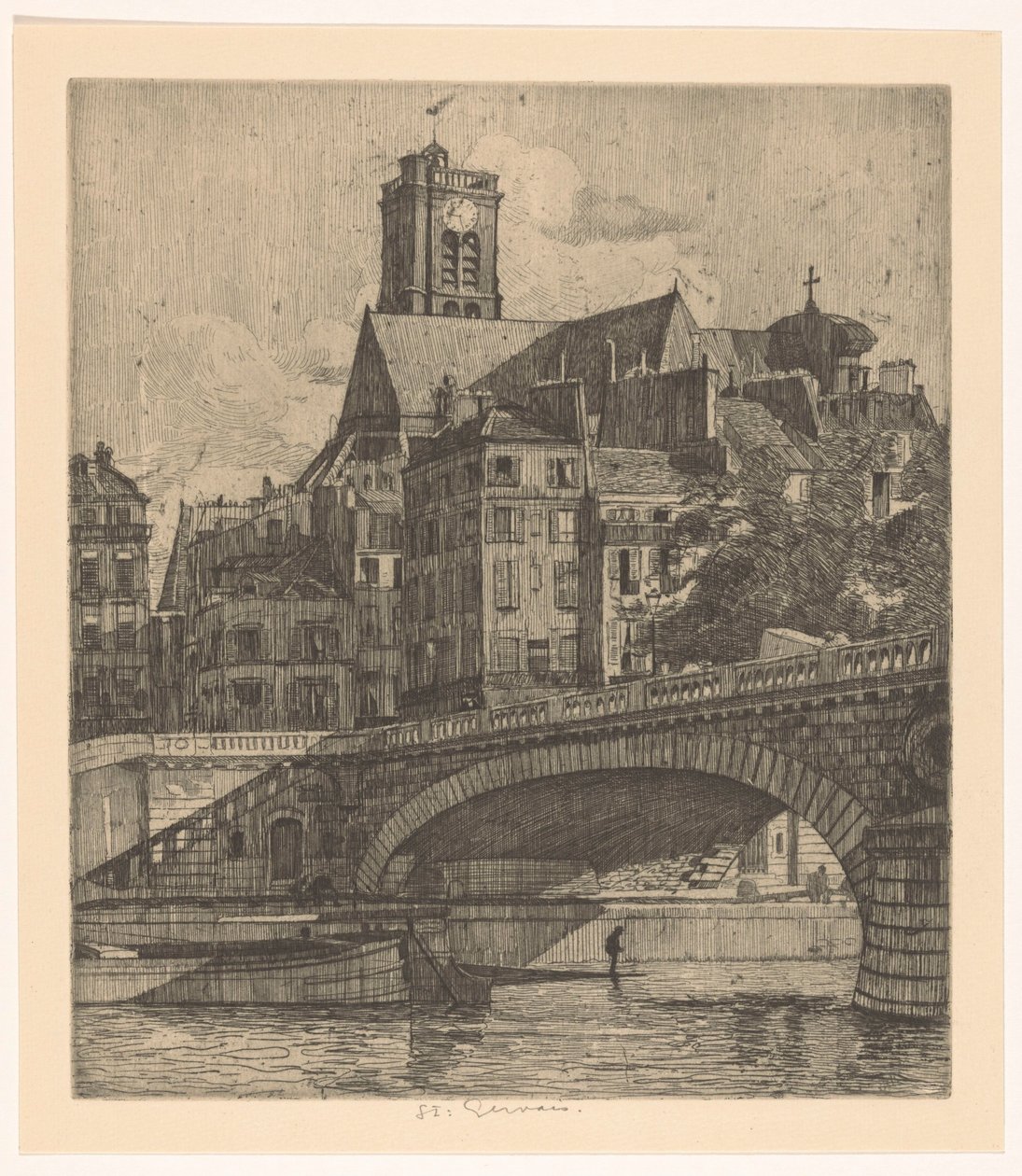 Veduta della Saint-Gervais a Parigi da Martin Monnickendam