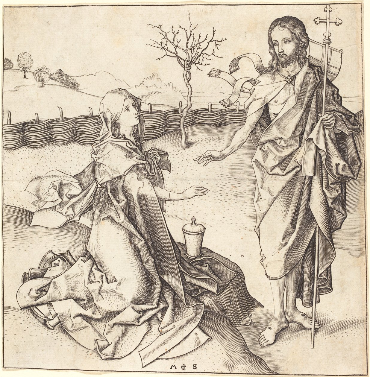 Cristo appare a Maria Maddalena da Martin Schongauer