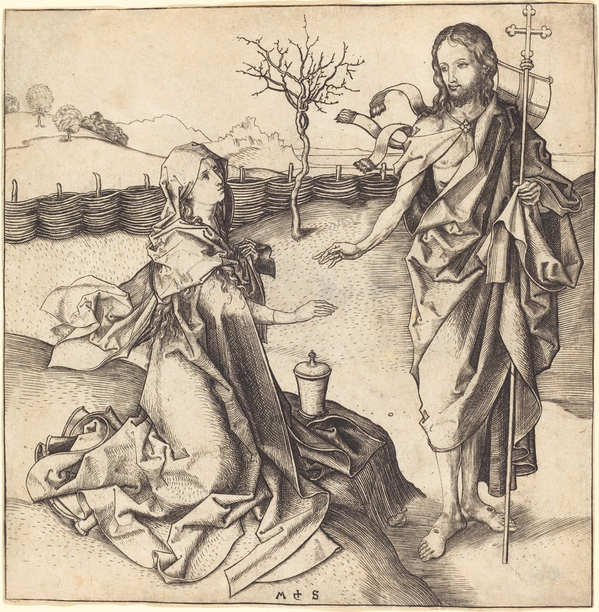 Cristo appare a Maria Maddalena da Martin Schongauer