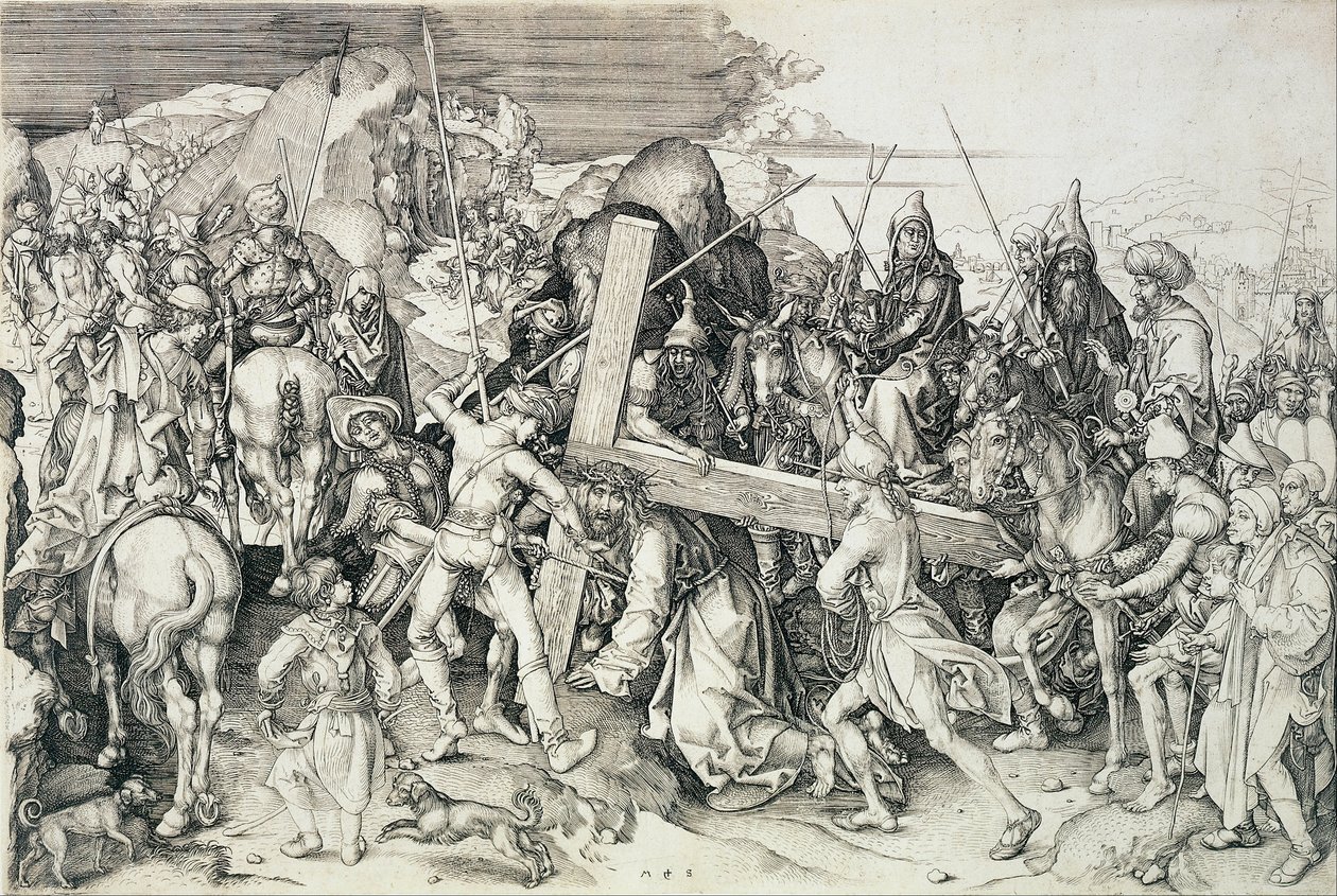 Cristo porta la sua croce da Martin Schongauer