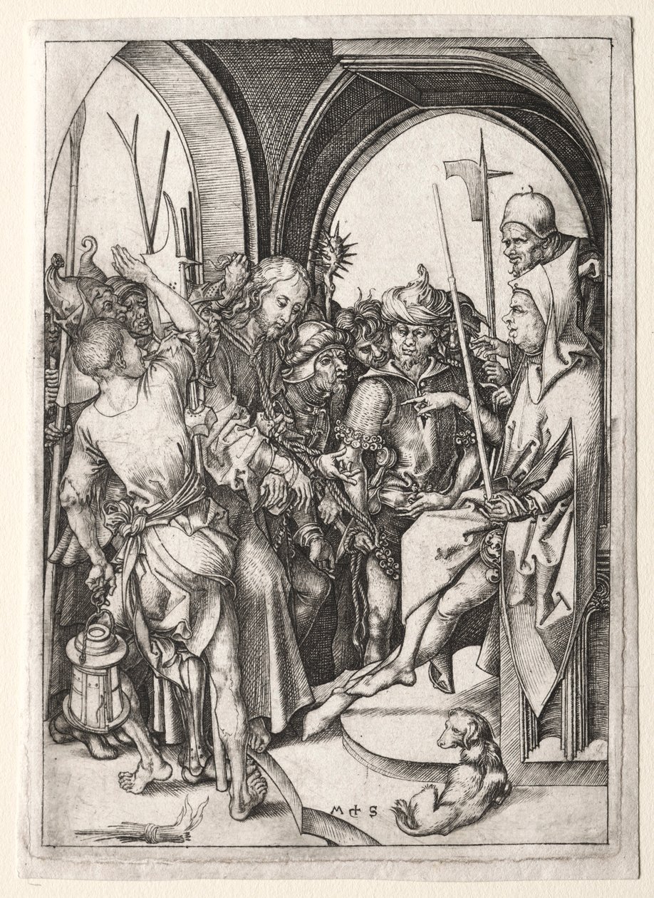 Cristo davanti al Sommo Sacerdote da Martin Schongauer