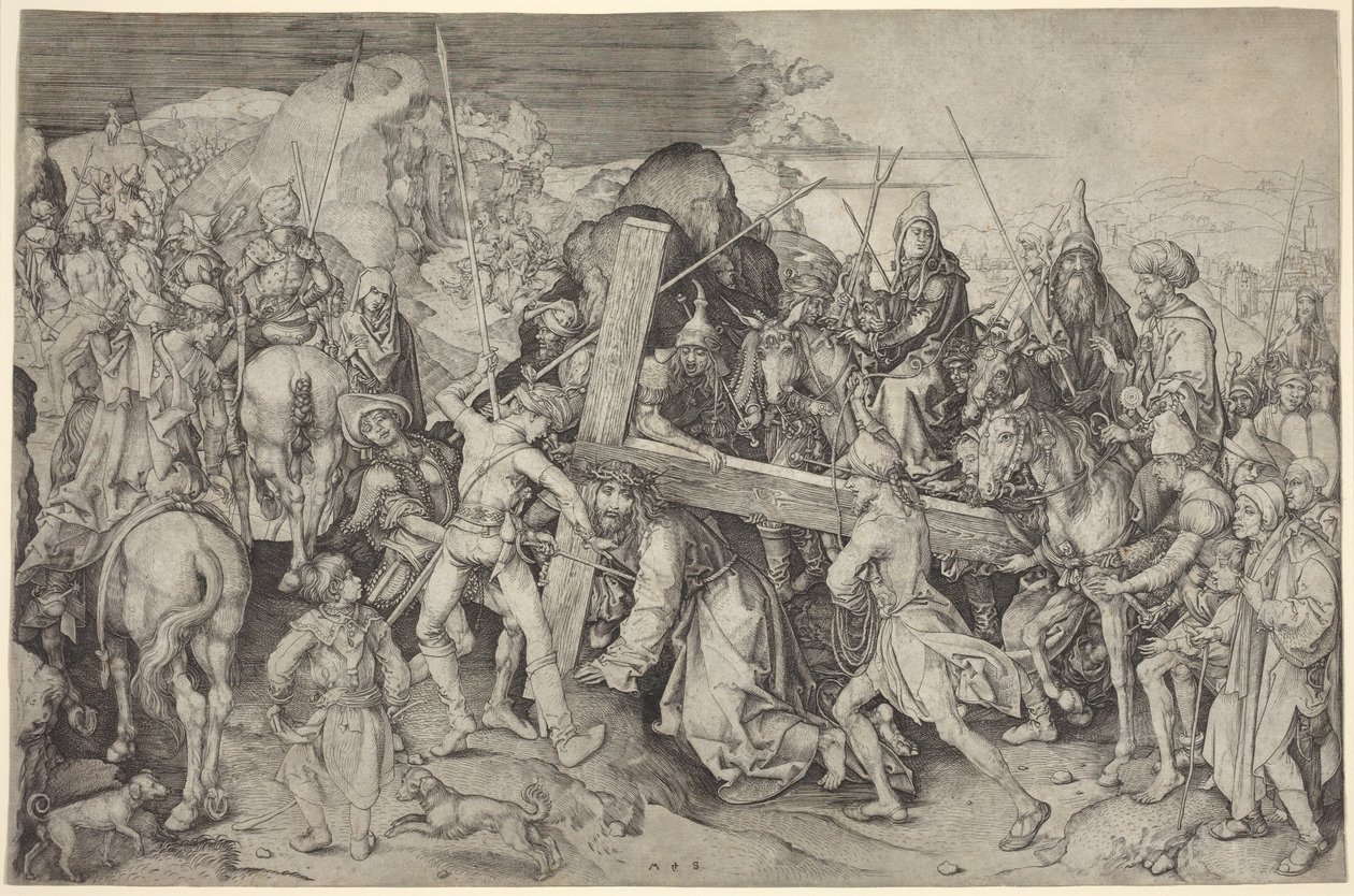 Cristo che porta la croce da Martin Schongauer