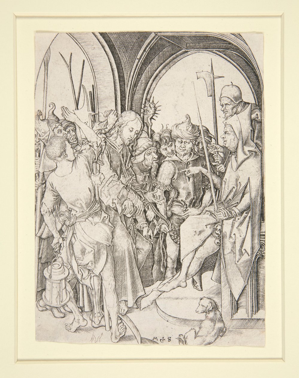 Cristo davanti ad Anna da Martin Schongauer