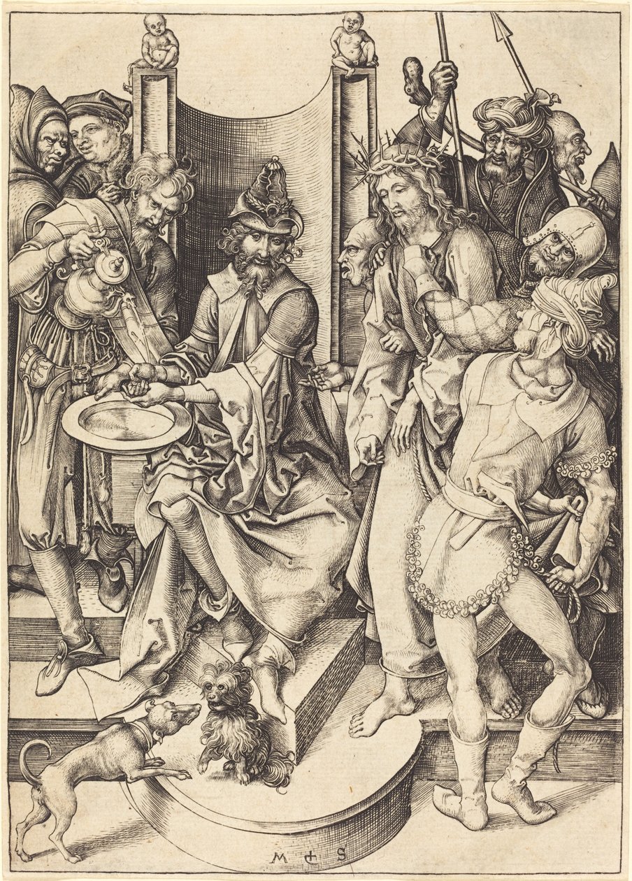 Cristo davanti a Pilato da Martin Schongauer