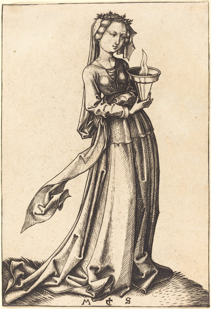 Quarta Vergine Saggia da Martin Schongauer
