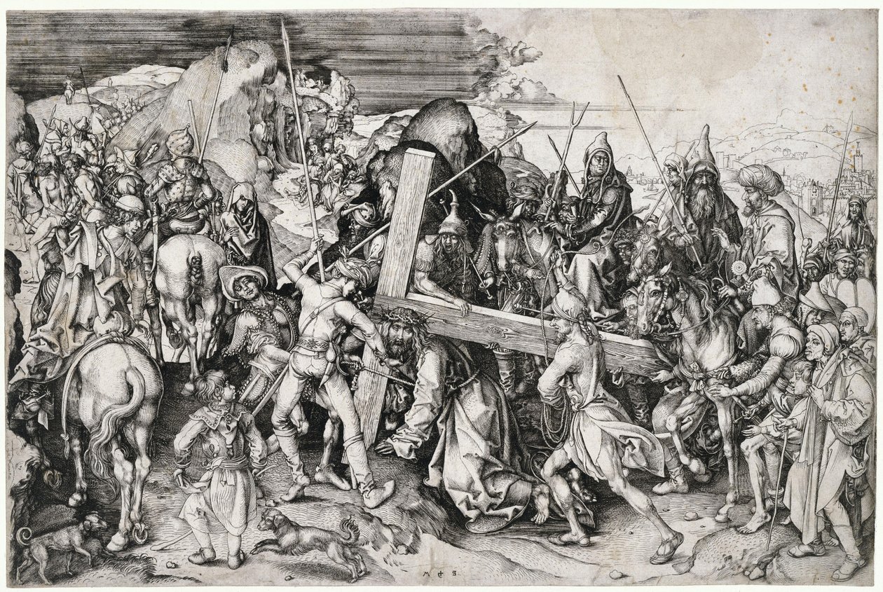 La grande salita al Calvario da Martin Schongauer