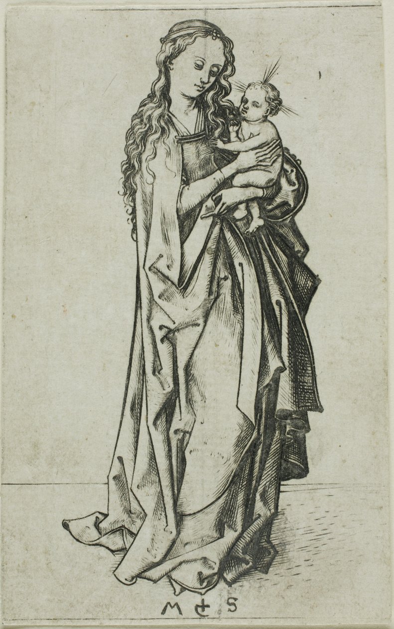 Piccola Madonna con Bambino in piedi da Martin Schongauer