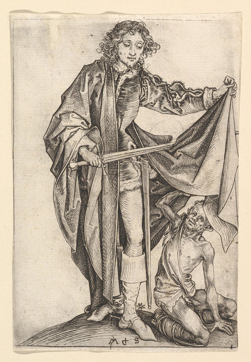 San Martino, ca. 1435-1491 da Martin Schongauer