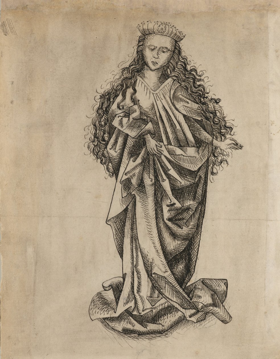 Santa donna in piedi da Martin Schongauer