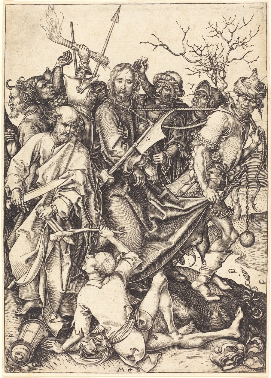 Il tradimento e la cattura di Cristo da Martin Schongauer