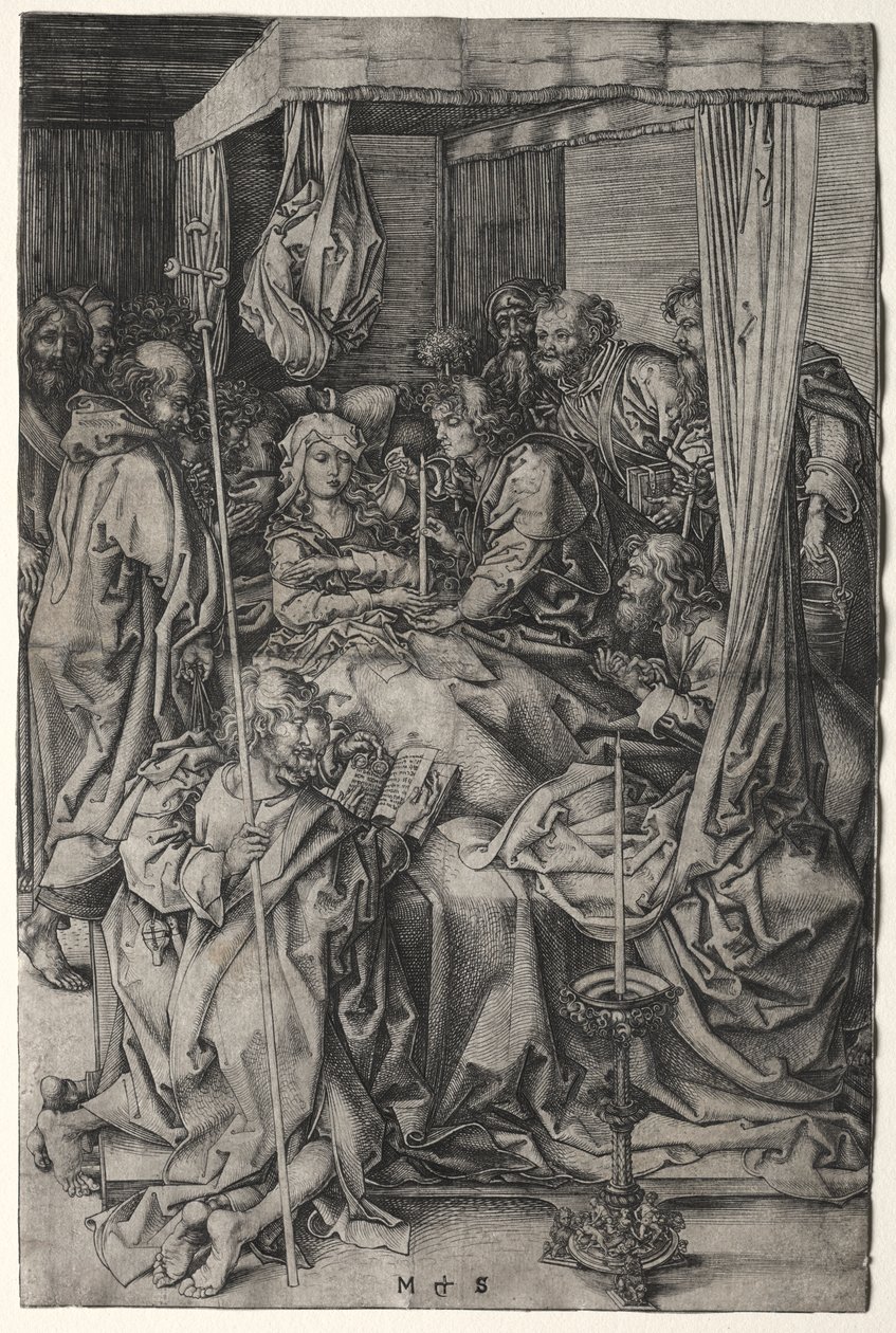 La morte della Vergine da Martin Schongauer