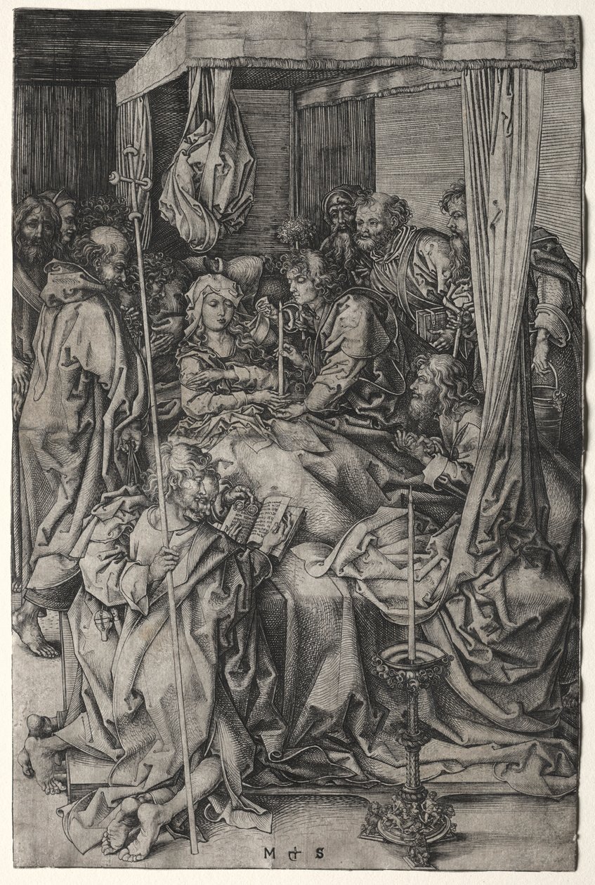 La morte della Vergine da Martin Schongauer