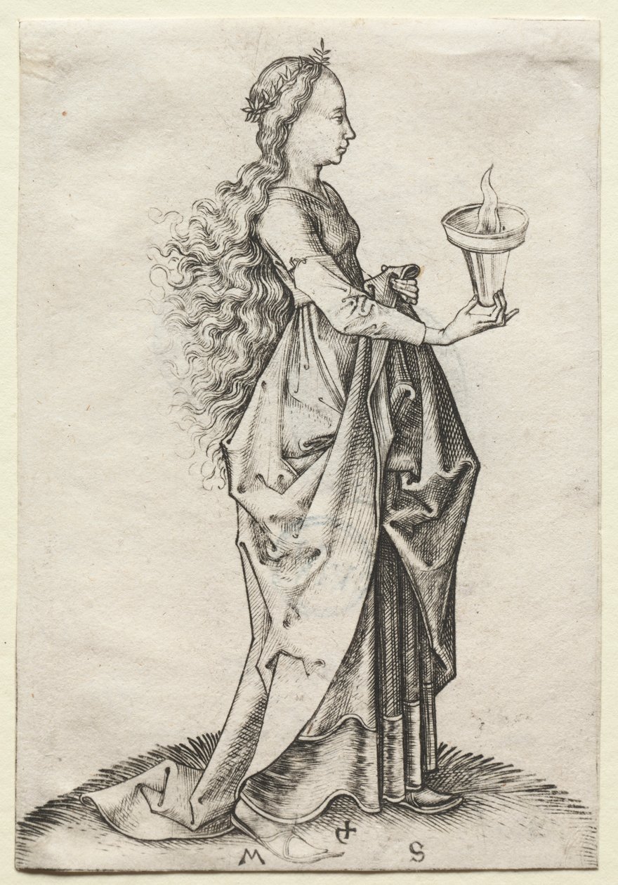 La quinta vergine saggia da Martin Schongauer