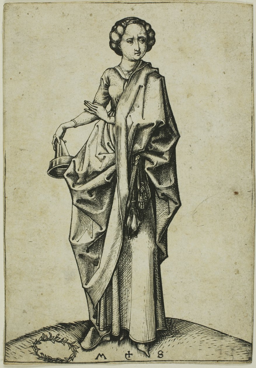 La quarta Vergine Stolta da Martin Schongauer