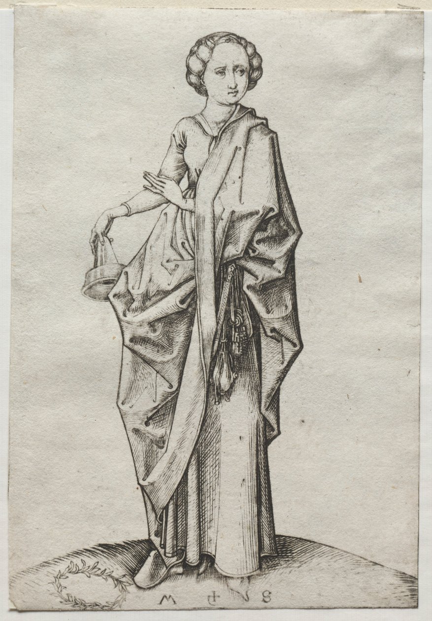 La quarta delle vergini stolte da Martin Schongauer