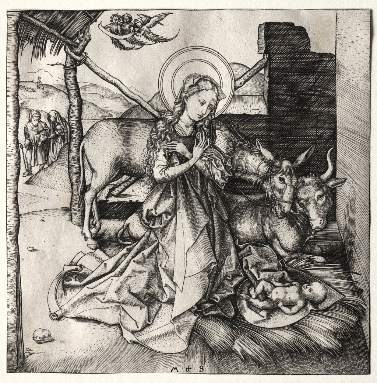 La Vita di Cristo: La Natività, c. 1480-1490 da Martin Schongauer