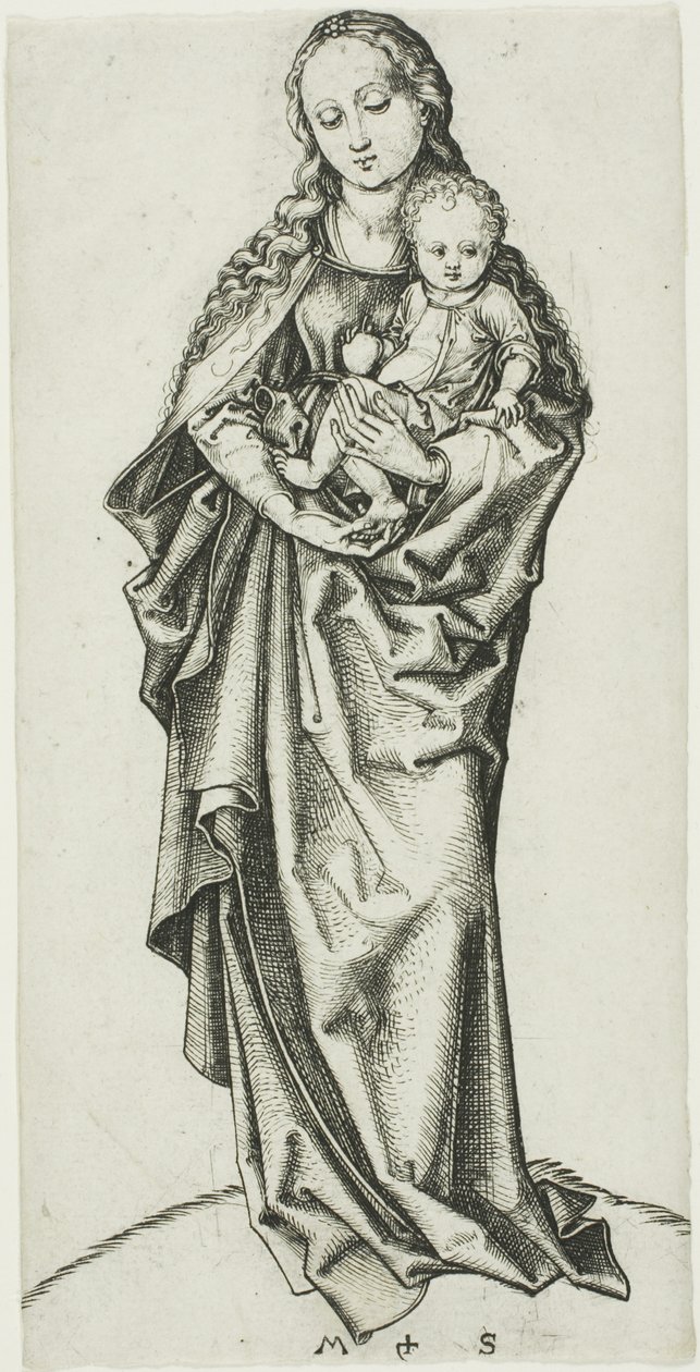 La Madonna e il Bambino con una Mela da Martin Schongauer