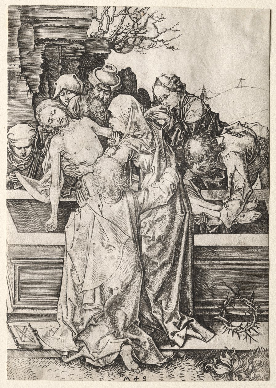 La Passione: La Sepoltura da Martin Schongauer