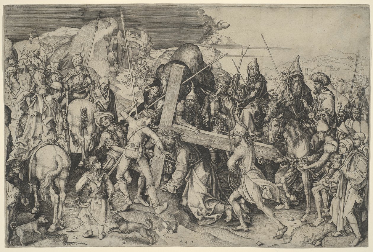 La strada per il Calvario da Martin Schongauer