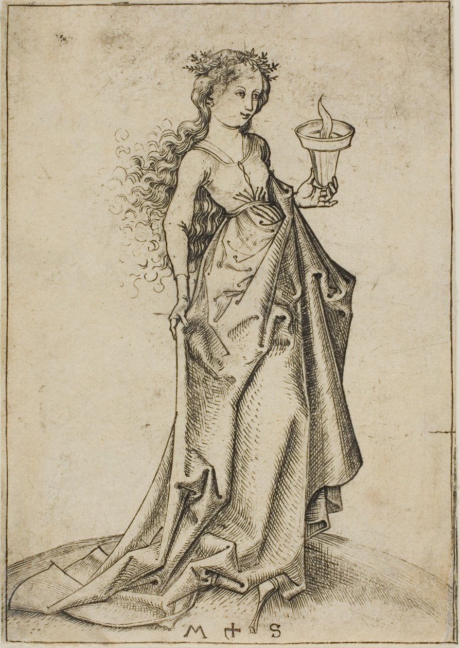 La seconda Vergine Saggia da Martin Schongauer