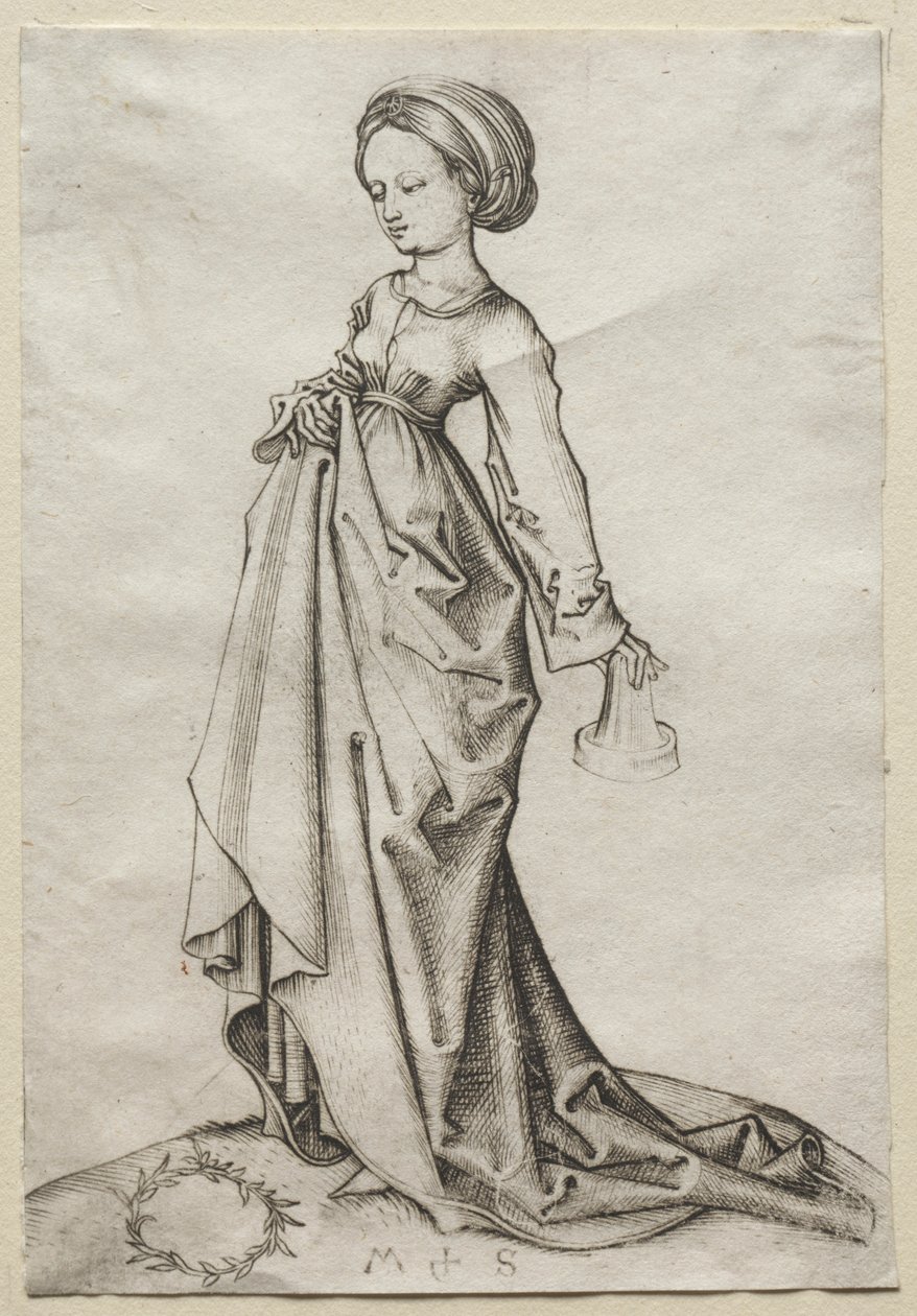 La seconda delle vergini stolte da Martin Schongauer