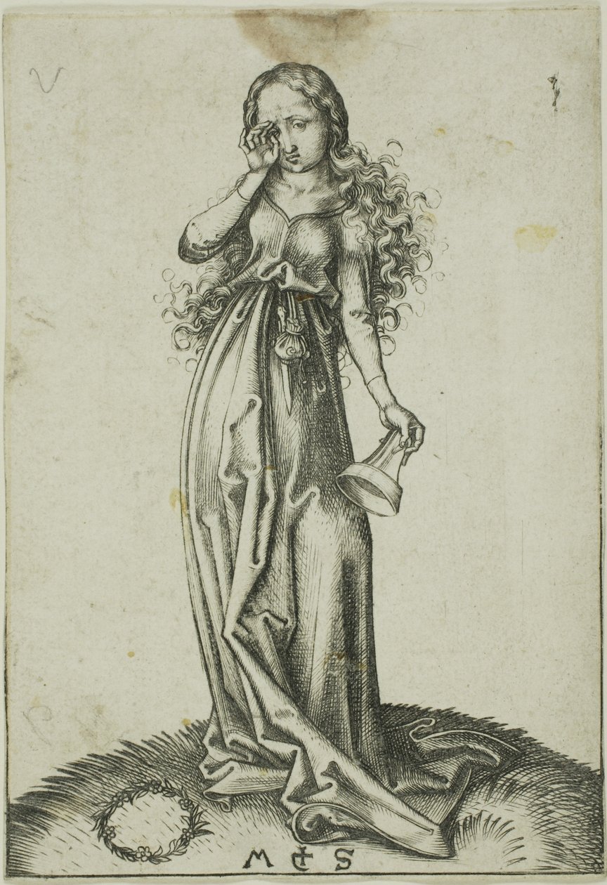 La terza Vergine Stolta da Martin Schongauer